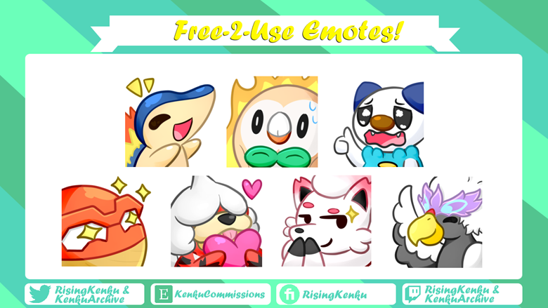 Pokemon Emotes twitch/discord Pack 1 Cute Gamer Anime -  Israel