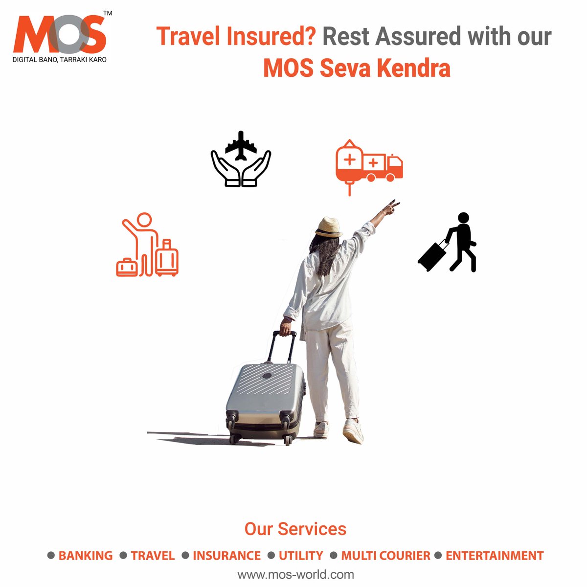 _MOSWorld's tweet image. Travel with peace of mind! ✈️🌍 MOS Seva Kendra's travel insurance has got you covered for unexpected emergencies on your trip. #TravelInsurance #MOSSevaKendra #mosworld #mosutilitylimited #digitalbanotarakkikaro #PeaceOfMind #HappyTravels 🧳🌴