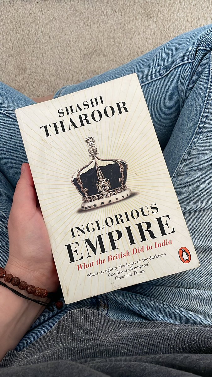 so much knowledge in one place and so many emotions while #reading @ShashiTharoor #IngloriousEmpire .
A must read to all to understand what is now.

#indianhistory #colonialism #britishindia