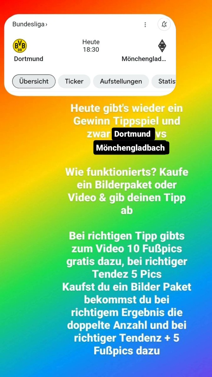 kitzeligeBella's tweet image. Heute gibt es wieder ein Gewinn Tippspiel 

#feetgirl #Füße #feet #kitzeln #kitzelig #Kitzelmodel #ticklemodel #feetmodel #Fußmodel #gewinnspiel #bundesliga #BorussiaDortmund #borussiamönchengladbach #signalidunapark #BVBBMG