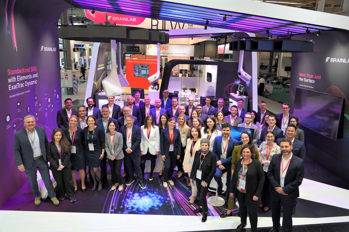Brainlab's tweet photo. The @ESTRO_RT Congress is in full swing &amp; the Brainlab team is onsite too! Come by booth # 370 to experience our latest innovations in oncology including our new RT Elements AI segmentation tools, powered by @TheraPanacea. Sign up for a demo here: https://t.co/ZttAwg8jp2
#ESTRO23 https://t.co/33aFctUBEy