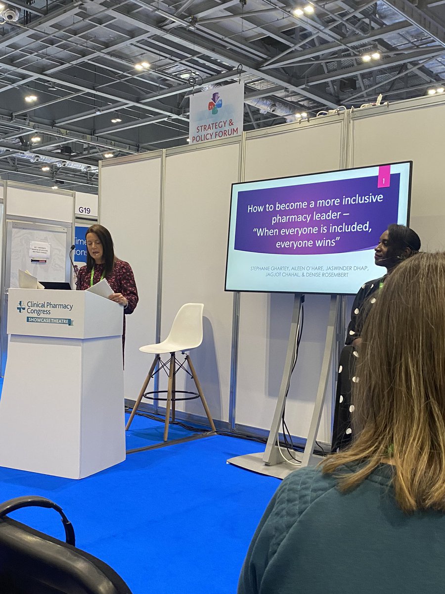 Sinéad Greener (@sinead_ned) on Twitter photo Great talk on inclusive leadership - Not role or grade specific. Be an advocate
<a href="/CPCongress/">Clinical Pharmacy Congress</a> Great talk on inclusive leadership - Not role or grade specific. Be an advocate
<a href="/CPCongress/">Clinical Pharmacy Congress</a>
