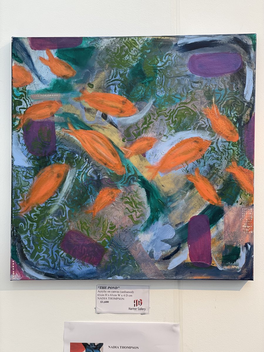 writenadiawrite's tweet photo. I’m delighted to have three of my pieces – The Woman | The Pond | In The Waves – available at this year’s Affordable Art Fair in Hampstead! Come visit stand J3 to have a peek! #contemporaryart #modernart #homedecor #affordableart #london #hampstead #art #fineart @AAFLondon https://t.co/2PO2trwszu