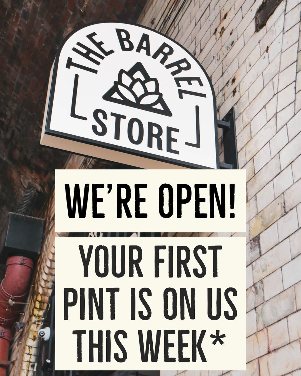 The Barrel Store is open today!

To celebrate, we're giving you your first pint of Intuition for free 🤭. 

Like and share this post and follow <a href="/barrelstorejq/">Attic Barrel Store JQ</a>, then show Sunny and the team to claim your free pint. You can claim it up until next Friday, 19/05. 

See you from 1!