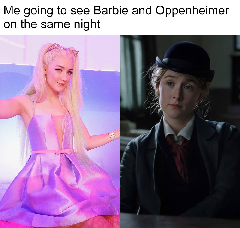 Definitely going to need to see both! 💕🖤
 
#zingpopculture #zingpop #popculture #barbiemovie #oppenheimer