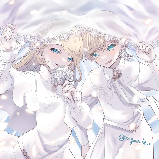 天使鏡音。 #prsk_FA #鏡音レン #鏡音リン