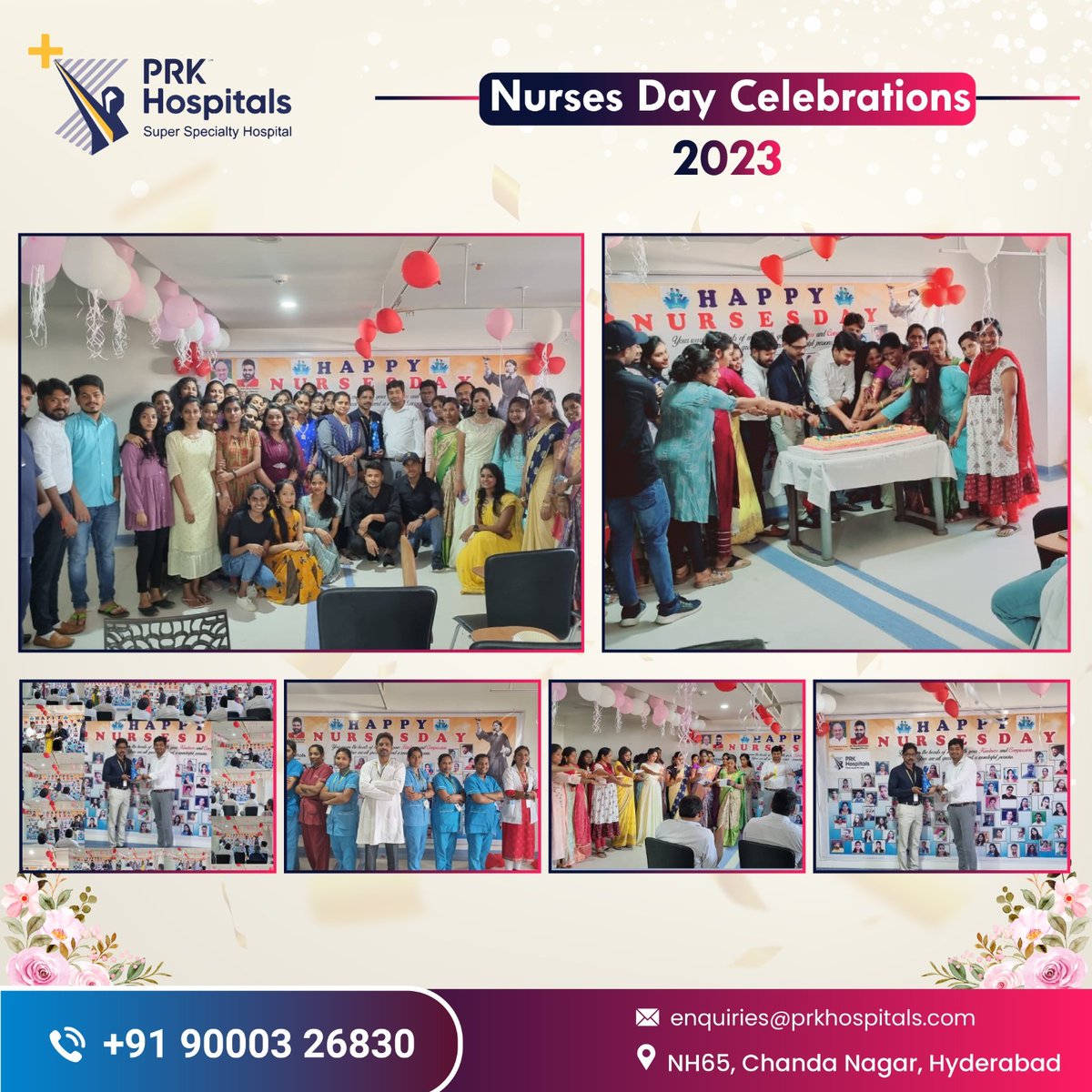Prkhospital's tweet photo. On the occasion of #International Nurse's Day Celebration on 12th May 2023 all the #nurses out of there who put their own comfort and lives at risk to provide care for patients. Thanks to All our Dedicated Nursing Staffs. Nursing Day Celebration - 2023  at #PRKHospitals https://t.co/RFr4jmB0EU