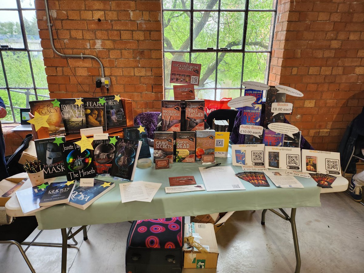 ClaireEESheldon's tweet photo. Come and say hello... @DerbyBookFest https://t.co/YLzIAbqDAV