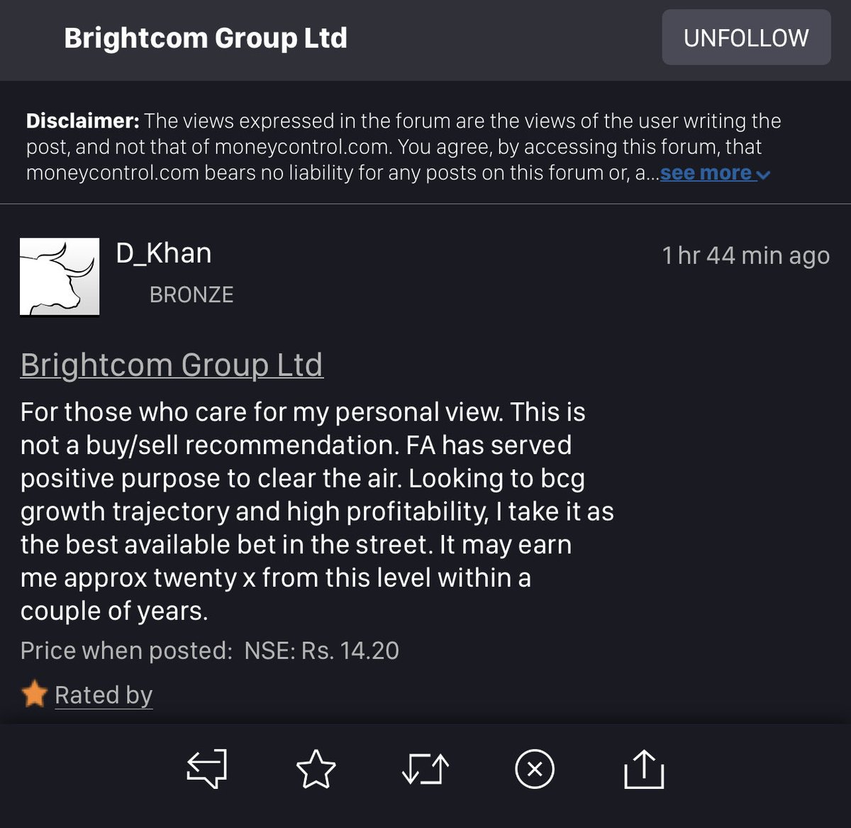 BiTW_SS's tweet photo. Beat minds are mostly ridiculed. #DKhan is by far is most informed person at @moneycontrolcom on #MyShare … People may be underestimating the FA Compliance, CG emergence out of this process, @MSCI_Inc continuance in Small Cap Index, Growth Trajectory, Industry. So what if👇 https://t.co/mhQI7r69vX