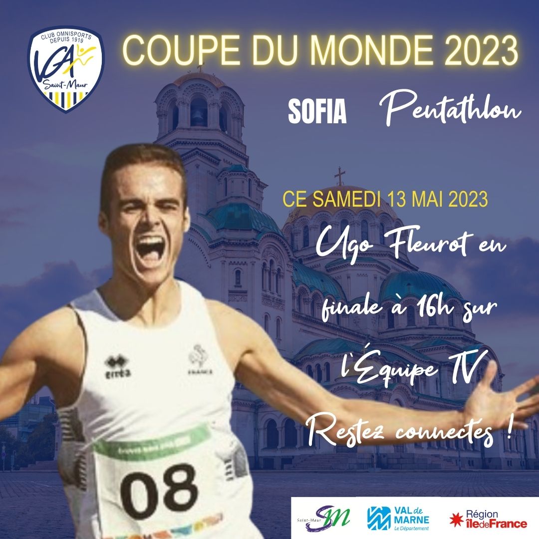 🔵🟡 Tous avec Ugo Fleurot pour la finale de la 4e étape de la Pentathlon World Cup Sofia !
Ce samedi à 16h sur @lachainelequipe 
#ModernPentathlon #TeamFrancePenta 
@FFPentathlon