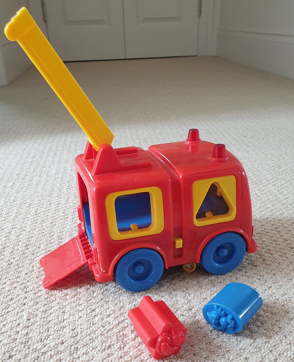 MiGoodhall's tweet photo. @SamanthaHorley We have it, a much used and loved toy by my sons. It's still in working order but I can only find 2 sorting shapes at the moment... Happy to send to a new home, DM? https://t.co/7dQUdhOFJ9