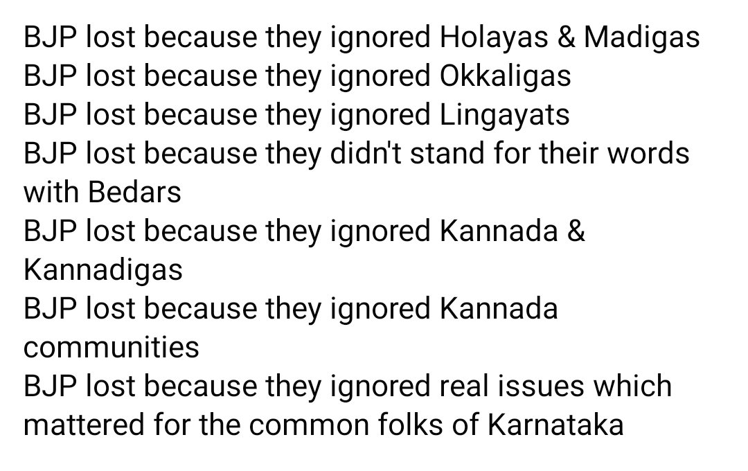 ValerHaida's tweet photo. #bjplost #southrejectsbjp #karnatakaassemblyelection2023 #KarnatakaElection #bjpkarnataka #rejectbjp https://t.co/W8eLg589hy