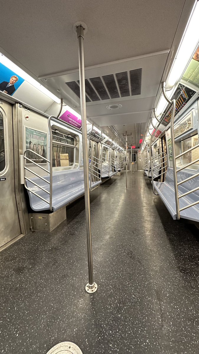 Solo on the #NewYorkCity #subway #train