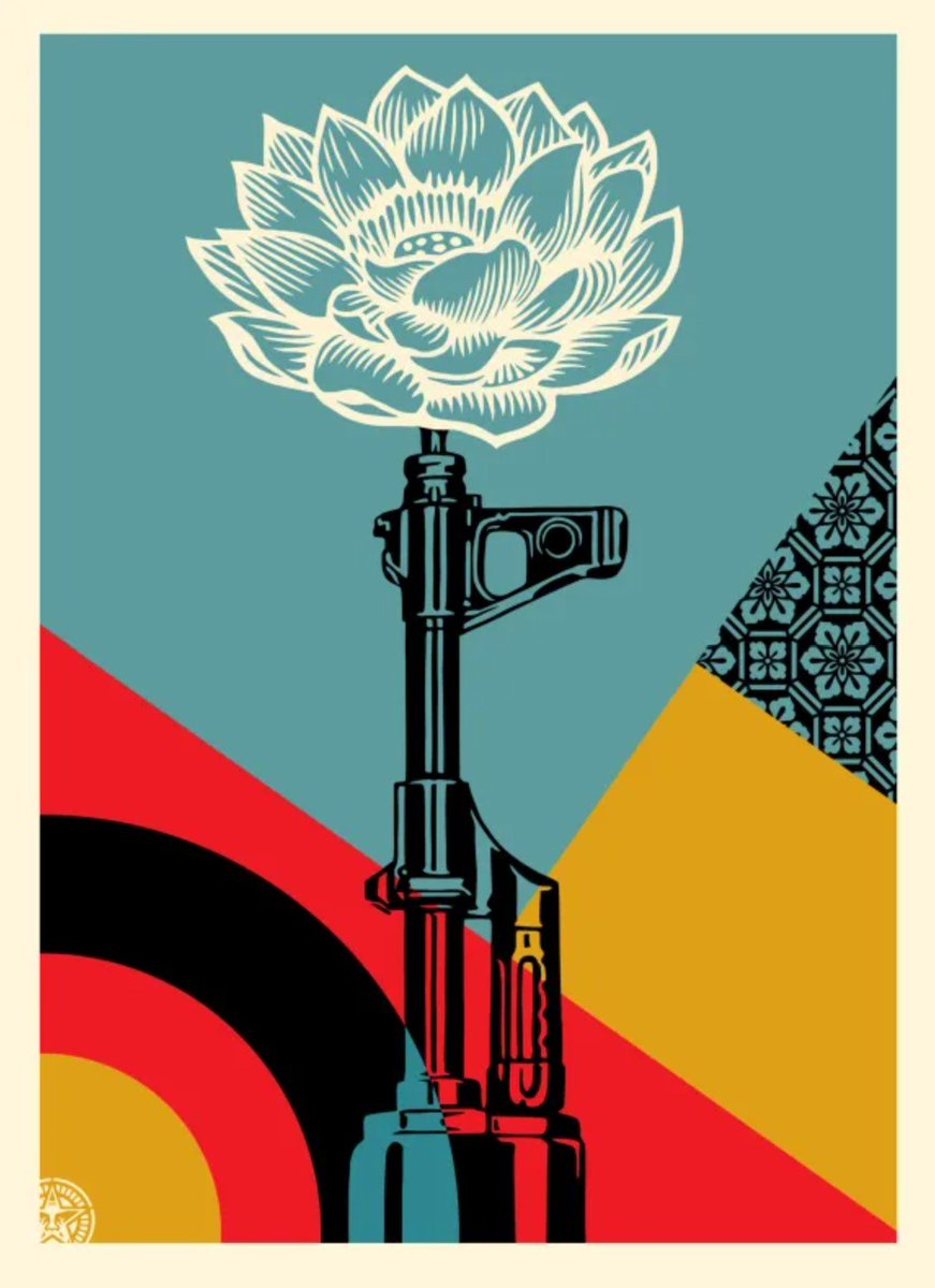 weedmaster's tweet photo. https://t.co/lUeCN9ATlK
AK-47 Lotus- Large Format Serigraph Print by Shepard Fairey- OBEY
#activist #activistart #protestart #poloticalart #politics #riotart #art #graffiti #streetart #2022 #4Color Serigraph #Activism #AK47 #Blue #Coventry Rag Fine Art Paper #Flower #Governmen... https://t.co/l5lfJII2KH