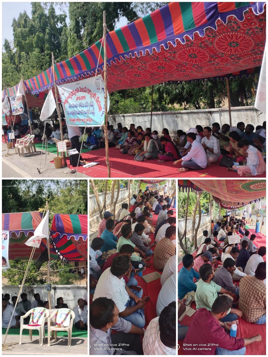 PeddapalliJPS's tweet photo. 16 వ రోజు సమ్మెలో భాగంగా పాల్గొన్న పంచాయతీ కార్యదర్శులు #jpsregularisation #jps_ops_regularisation #jps #justice4sony #justice4jps @etvtelangana @BhadradriJ21265 @tpsf2019 @BJP4Telangana @dr_mvreddy @RSPraveenSwaero https://t.co/1LY1Ie0sgN