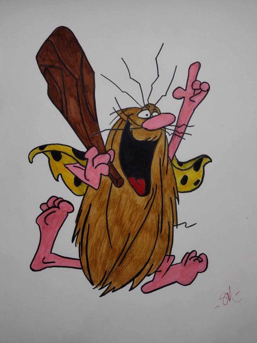 Tonight's drawing. Captain Caveman. 😊 https://t.co/DzxMgAVnXu
