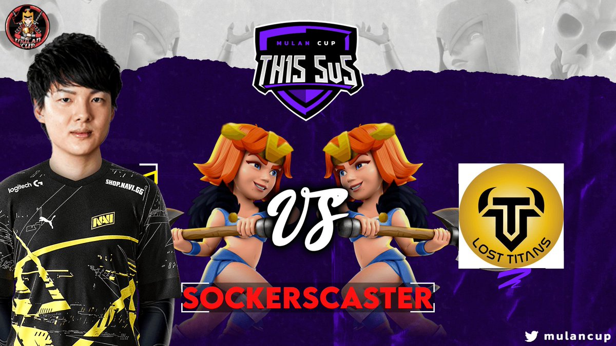 Sockers_'s tweet photo. Sábado 16.00 CET ⏰️ 10.00 EST
YT📺https://t.co/2QxO3BvGc6
Tw📺https://t.co/UvuJuygy1k
@MulanCup
 R64 Asia
 @NAVI_coc VS #losttitans

⭐⭐⭐
Caster🗣️🎙@Sockers_ 

RT🔄 please https://t.co/YvDEUA4lXs