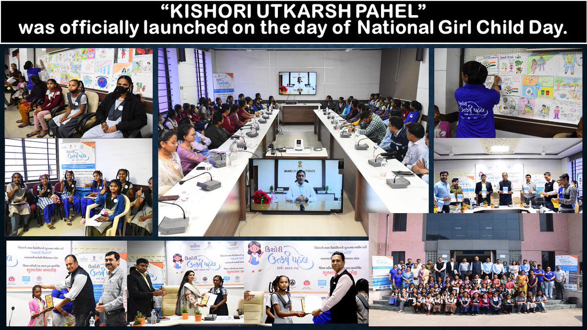 TusharSumeraIAS's tweet photo. “Kishori Utkarsh Pahel” initiative of a District Administration, Bharuch reached out to 4180 adolescent girls if Jhagadia Taluka in just 4 months. Special training &amp; exposure on various issues given.
@CMOGuj @PMOIndia @InfoGujarat @MinistryWCD @MoHFW_INDIA @IASGujarat https://t.co/6VTegXiWVy