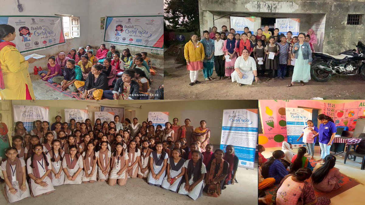 TusharSumeraIAS's tweet photo. “Kishori Utkarsh Pahel” initiative of a District Administration, Bharuch reached out to 4180 adolescent girls if Jhagadia Taluka in just 4 months. Special training &amp; exposure on various issues given.
@CMOGuj @PMOIndia @InfoGujarat @MinistryWCD @MoHFW_INDIA @IASGujarat https://t.co/6VTegXiWVy