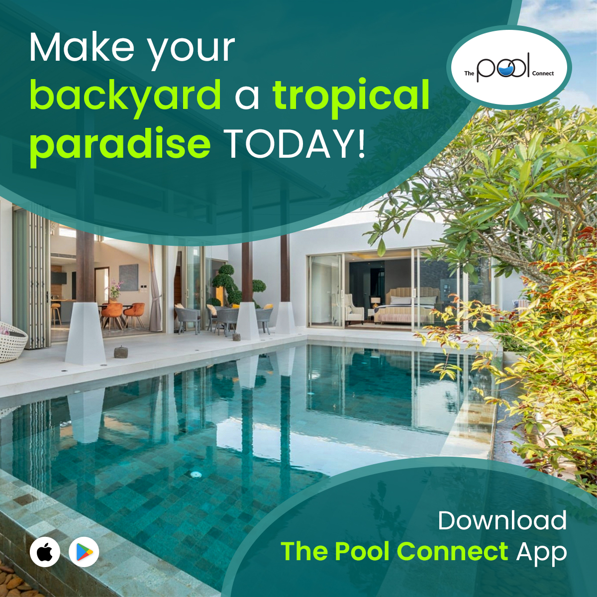 pool_connect's tweet photo. Make your backyard a tropical paradise TODAY!
Download The Pool Connect App!
Visit: https://t.co/yJwhtEHjYK
#thepoolconnect #thepoolconnectapp #poolcontractor #poolrenovation #poolmaintenance #poolconstruction #poolsubcontractor #poolbuilder  #poolservices #backyard #poolrepair https://t.co/GgLbplUYVv