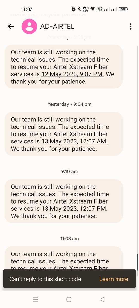 ashwinraut111's tweet photo. @airtelindia @Airtel_Presence 
Since issue not resolved 
071212460401_dsl
20004937616 https://t.co/43uxfxqg9p