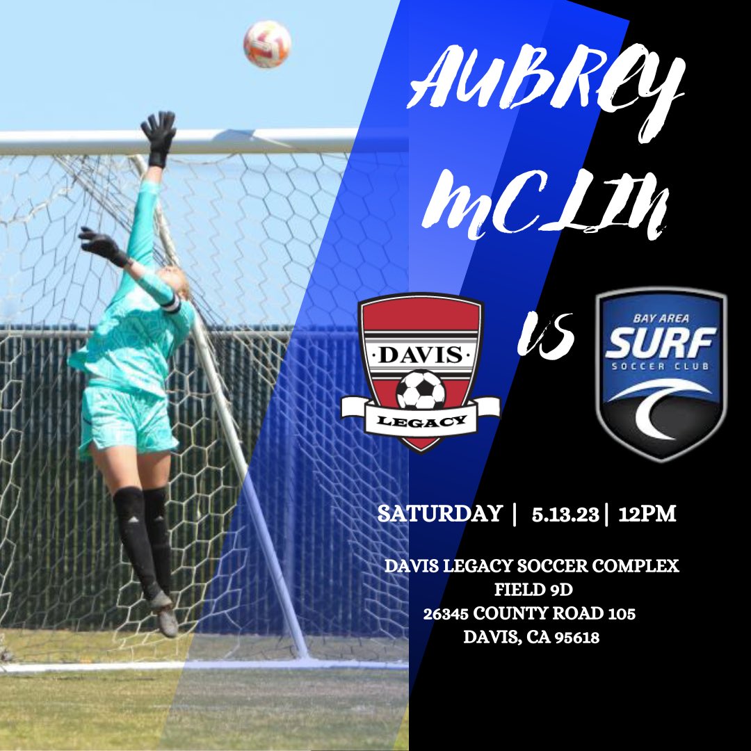 AubreyMcLin's tweet photo. ECNL weekend match @davislegacy vs Bay Area Surf. Let's go Legacy!!!
@TopPreps @ImYouthSoccer
@PrepSoccer @GIK_FemaleHUB
#ECNL #GirlsECNL #weekendmatchup
#DLSC #DavisLegacy #girlssoccer
#weekendmatchup https://t.co/pOWicxg61u