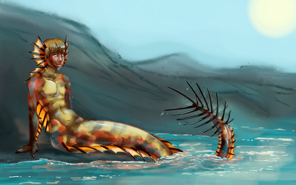 TheRealZtarli's tweet photo. A Merman inspired by a Acid Spitter Drake from the game Day of Dragons
Time-Lapse- https://t.co/HYlusabrnj https://t.co/oMePWdYJKJ