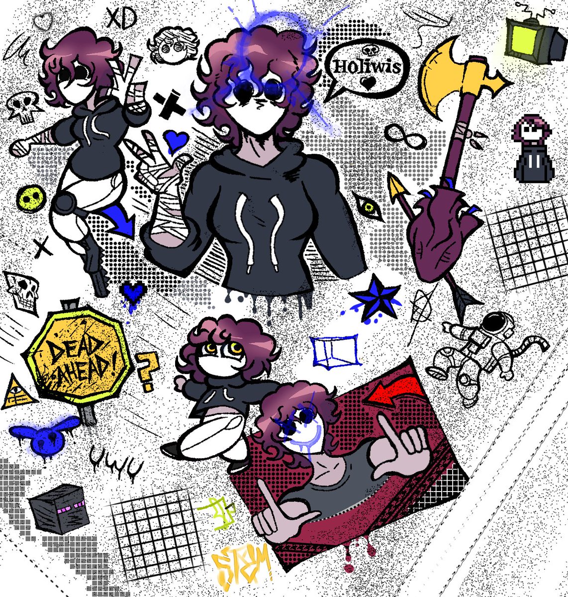 I made this experimental drawing for my lovely girlfriend <a href="/DersSs_/">DersSs</a> , it think it looks boring but I kinda like the final result. 

#digitalart