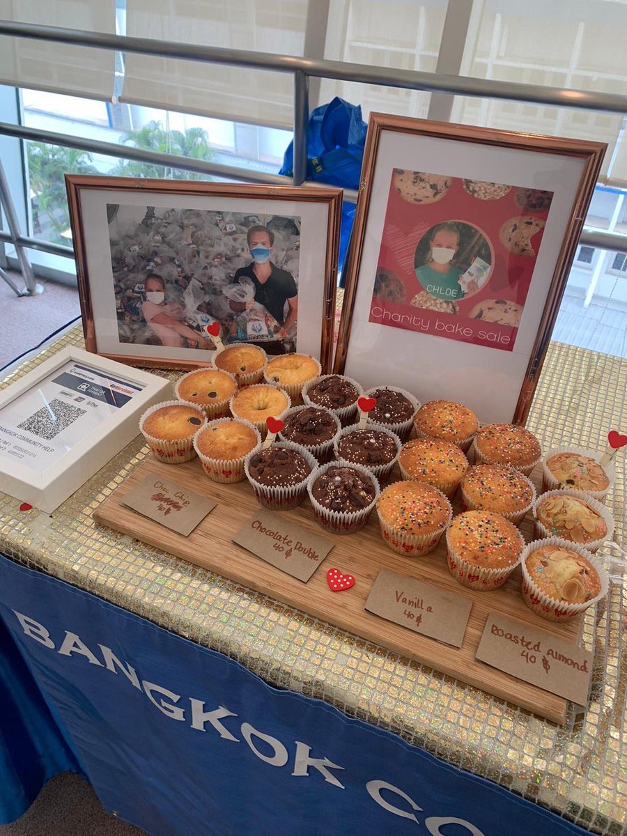 BKK_community's tweet photo. Great news everyone! Chloe, our #superstarvolunteer, has raised a whopping 8980 with a mini #bakesale she organized at #Nist to support the community in the lower-income villages of #klongtoei. #communitysupport #volunteerism #makingadifference https://t.co/csgu646sGo