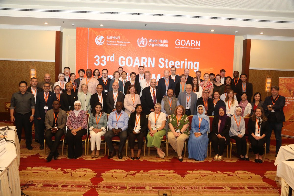gail_carson's tweet photo. What a team! GOARN SCOM+ ⁦@EMPHNET⁩ ⁦@WHOGOARN⁩ 🧡⁦@DrMikeRyan⁩ https://t.co/HfzSR4DO0v