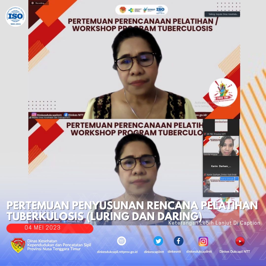 dinkesntt's tweet photo. 04 Mei 2023
Kegiatan Pertemuan Penyusunan Rencana Pelatihan Tuberkulosis
Kegiatan dilaksanakan secara daring dan luring di Aula Hotel On The Rock Kupang.
#dinkesdukcapilntt2023 #P2PM #tbcntt #TOSSTB #ILTB #TPT #PPM #KOPITBC https://t.co/oxq6DiRCM1