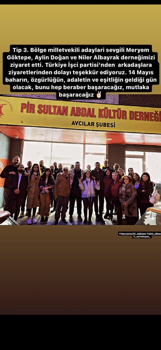 niler_albayrak's tweet photo. Hep Sokaktaydık Vekil Adayları Olarakta Örgütümüzle Yoldaşlarımızla Halkımızla Hep Bir Arada Olmaya Gene Devam Edeceğimize Söz Veriyoruz Hadi #1OyTİPe1OyKemale #TipSenin #TipSeninSesin #TipSensin Türkiye İşçi Partisi ne OYLAR https://t.co/3CSY2XzKOR