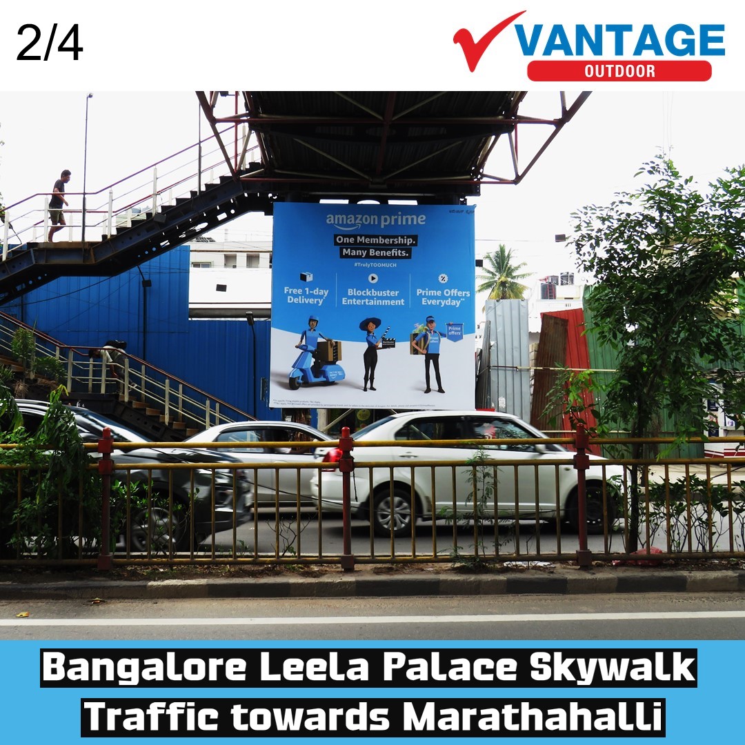 VantageOutdoor's tweet photo. Bangalore Leela Palace Skywalk Traffic towards Marathahalli, for booking ☎️9500005749 or 🌐https://t.co/R3ctqNXUbp
#skywalkadvertising #amazonprime #amazon #amazonprimevideo #amazondeals #amazonshopping #primeoffers #amazonmembership #primemembership #skywalkads #bangalore https://t.co/KbtHLQBjR4