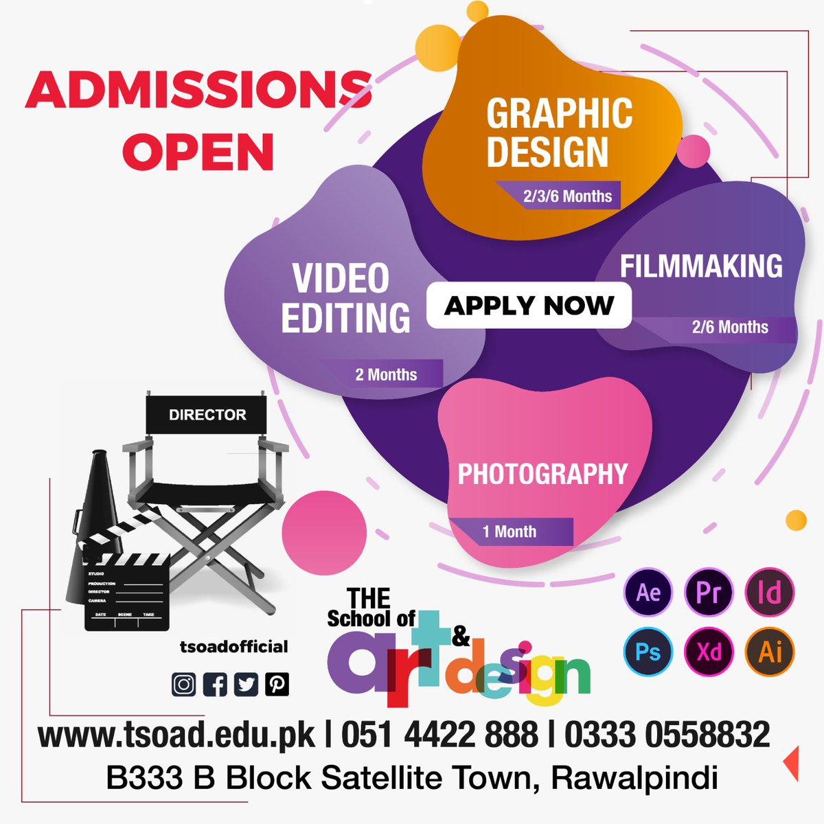 ik1869781's tweet photo. : Admissions open now, Batches start from Saturday  20th may 2023. Don't wait register now:.
#tsoadposts #tsodian #tsodians #graphiccourse #graphiccourses #graphiccoursework #graphicdesigning #graphicdesigners #graphicdesign #paintingandsketchingcourse
#DigitalMarketingCourse https://t.co/uknMxpBgUF