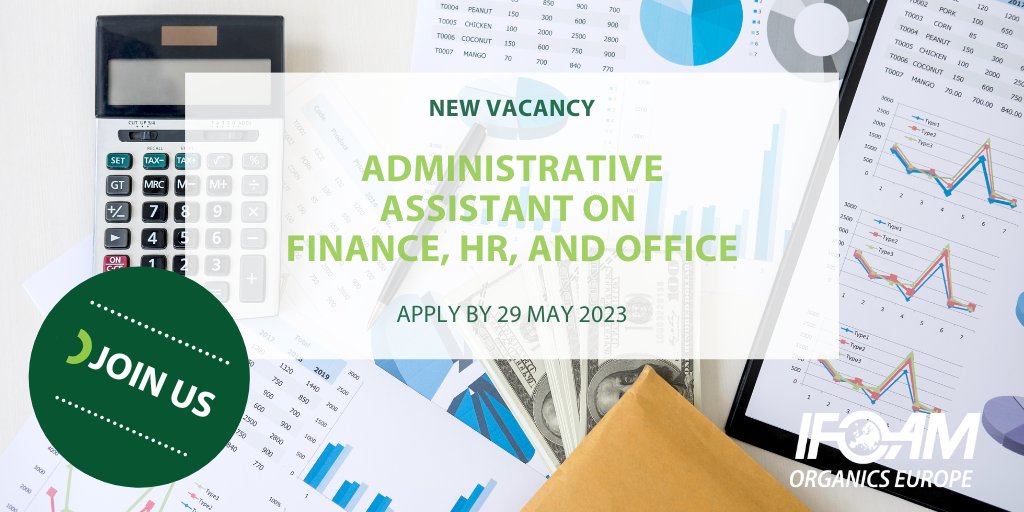 OrganicsEurope's tweet image. 📌 We&apos;re hiring an #AdminAssistant on Finance, HR, and Office! 📊💼
✅Organise office finance &amp;amp; HR operations
✅Ensure compliance and data management
✅Assist Finance and HR Consultants. 
Apply now! 🧐👉 organicseurope.bio/get-involved/w…  
#NowHiring