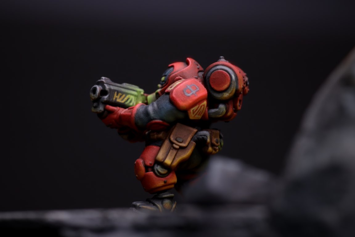 CoreMiniatures's tweet photo. @warhammer A Hearthkin Warrior from the Ymyr Conglomerate. Because even a baseline soldier deserves his own diorama. 😁 https://t.co/9sMia2kKfQ