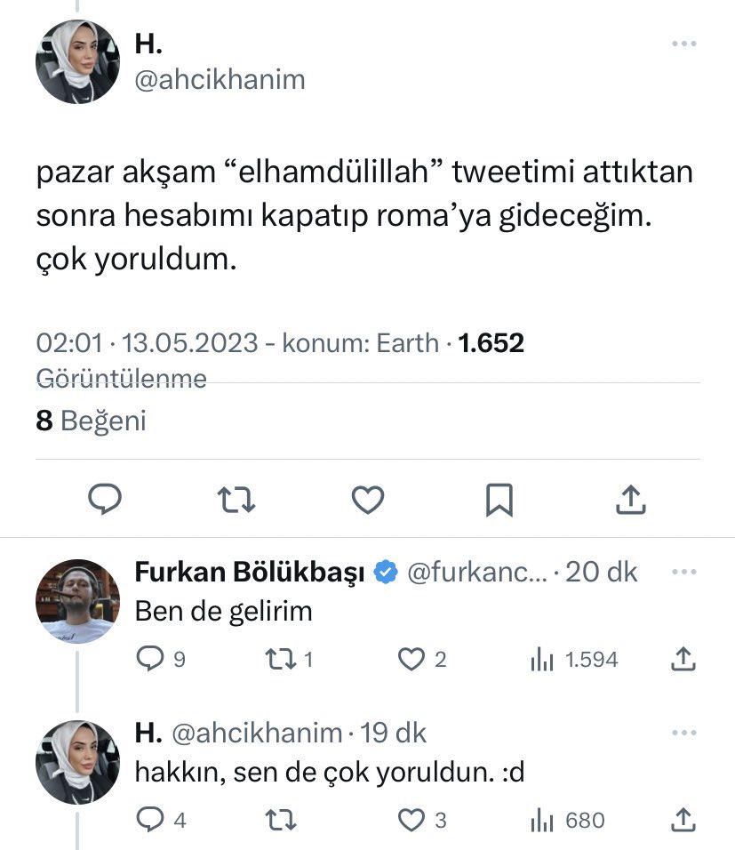 Türkiye'deki laik, demokratik rejimin küfür rejimi olduğunu savunan İslam bayraktarları yorulunca soluğu ümmet beldelerinde müslüman gibi yaşayabilecekleri diyarlarda değil Roma'da alıyor. Millete Roma'da gibi yaşamak yasak, bunlar doğuyu sömürecek, batıda dinlenecek. Alçaklar.