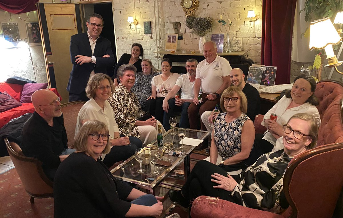 IEAmbSweden's tweet photo. Fantastic opening night for Spuds and Sill with “Dancing at Lughnasa” (Brian Friel) at Olympiateatern last night. “Break a leg” tonight! #irishdiaspora https://t.co/FhAS0mUC3T