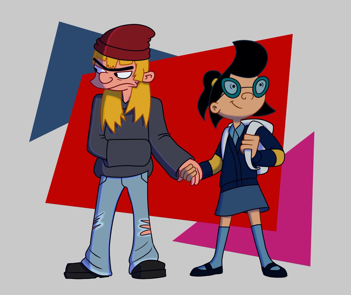 Helga and Phoebe as I'd imagine they'd appear in #ThePatakis! I'd love to see their friendship be tested #OperationThePatakis #HeyArnold