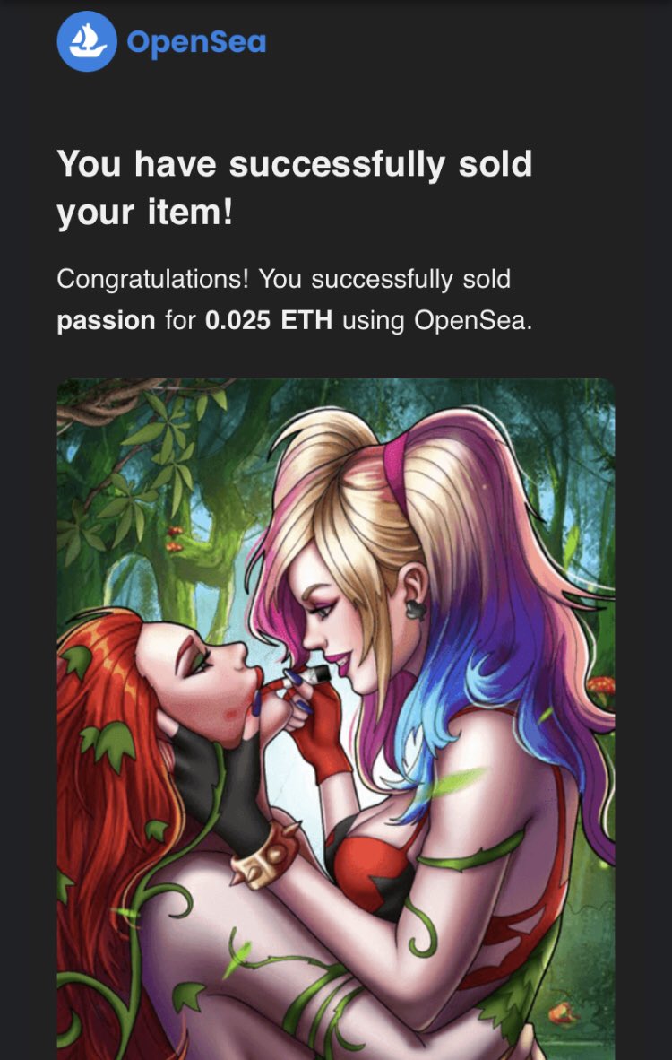 Another sold nft! 😱✨💖

Thanks to one of my best friends who always helps artists✨💖🌹 <a href="/RabbitsCrypto/">CryptoRabbits.ETH 🐰❤️🥕</a> 

Follow us, support us and make more offers🙏🫶☺️

#NFT #NFTsales #nftcollector #NFTCommunity