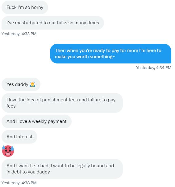 Bullying #beta losers into blackmail contracts so I can make them into prostitutes for me is so rewarding, I force them to be #sissy sluts and make more money at the same time~ 

#findom #paypig #humanatm #blackmail #debt #debtcontract #exposure #cuck #slave #chastity