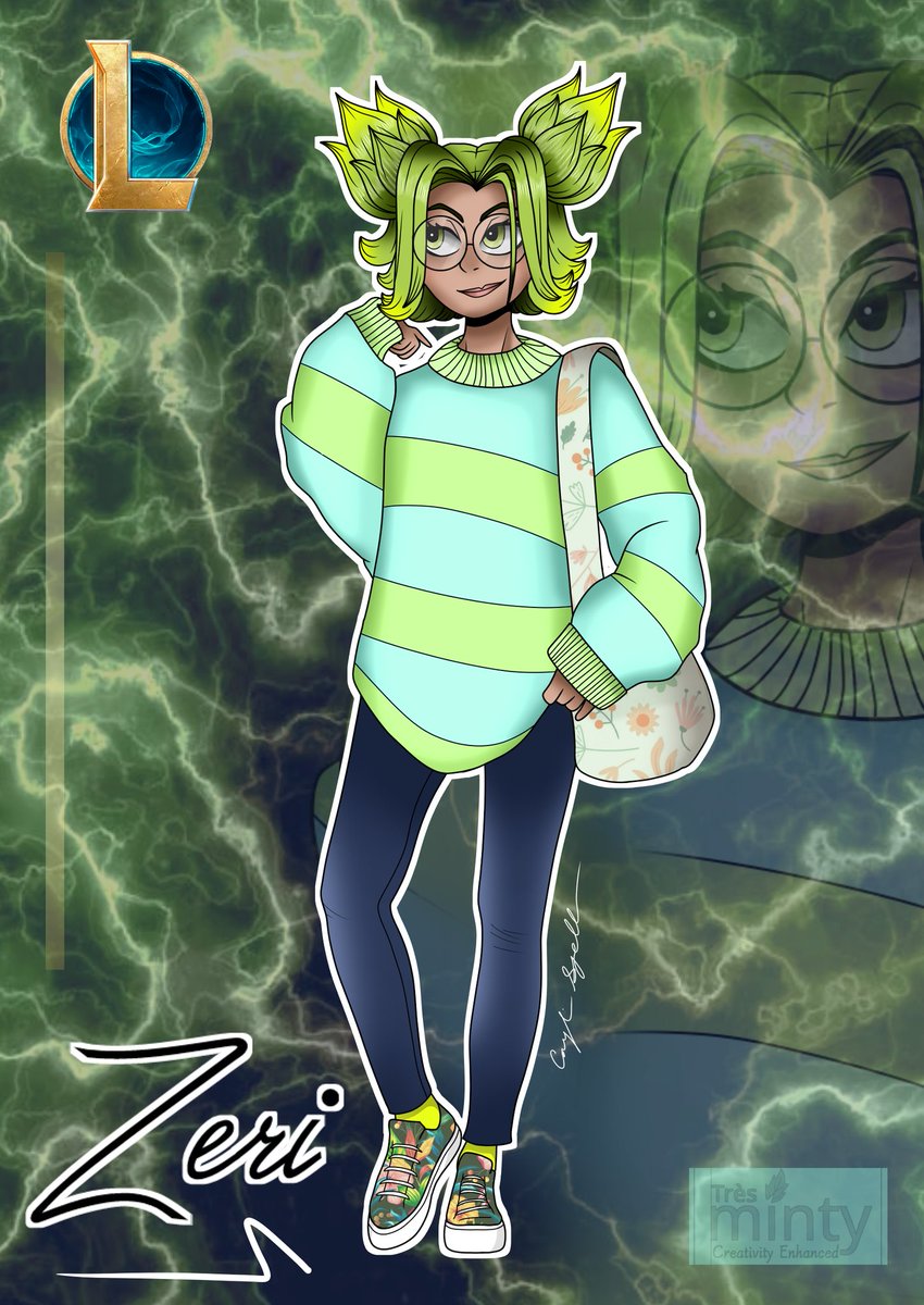 tresminty's tweet photo. 🌱 Zeri from League of Legends!

Let us know which character you'd like us to draw next!

#tresminty #leagueoflegends #zeri #character #lol #game #gaming #electric #electricity #casual #art #artist #draw #drawing #commission #commissions #commissionsopen https://t.co/W8g9sqcCFV
