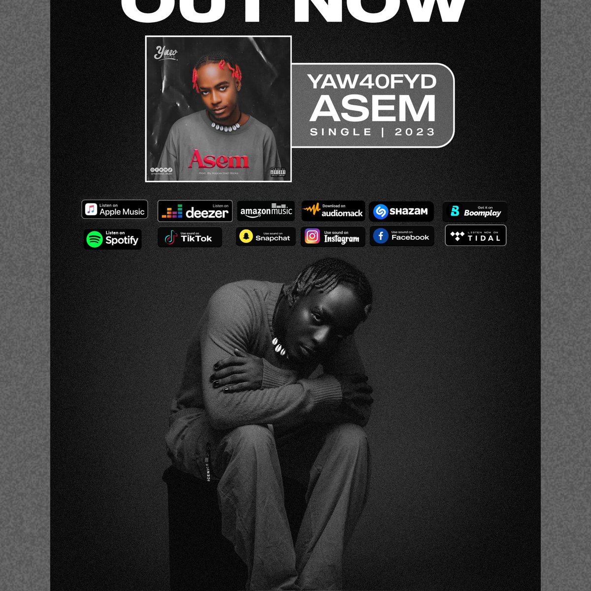 Coleman_De_Prom's tweet photo. Out Now!🇬🇭🎵
Yaw40fyd • Asem 🔥
Available on all Music Stores Worldwide!
Abuse the links fam👇🏾❤️

Smartlink: https://t.co/E8et3yfqoW
Audiomack: https://t.co/s92umtRxf8
Boomplay: https://t.co/iQCNFfiVug
Lyric Video: https://t.co/OPaboOgEtE https://t.co/lDRCCWbtZ6