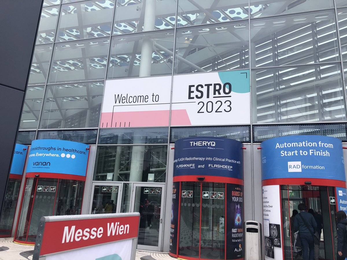 Day 1 #ESTRO2023 and it’s stopped raining !