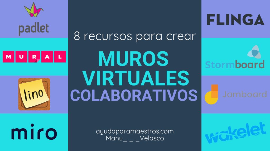 8 recursos para crear muros virtuales colaborativos. 👉 ayudaparamaestros.com/2020/09/9-recu… Por <a href="/Manu___Velasco/">Manu Velasco</a>