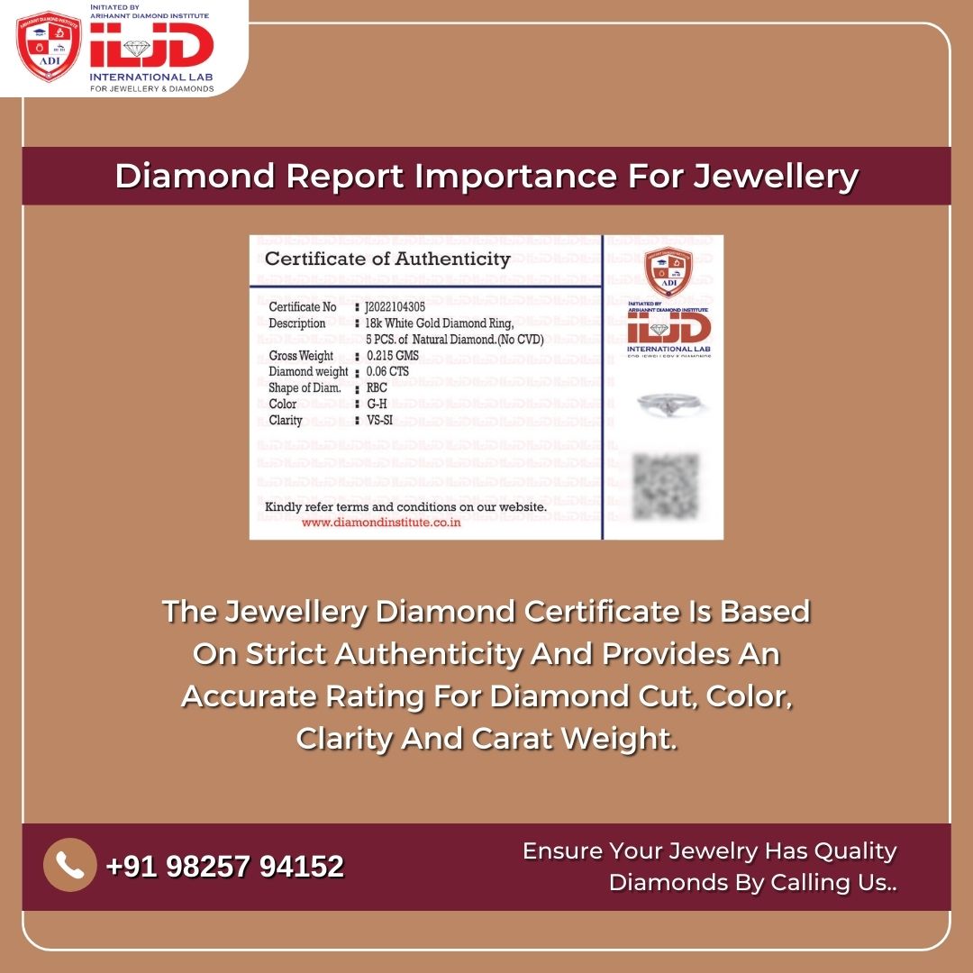 IljdLaboratory's tweet image. Diamond Report Importance For Jewellery.
.
.
.
#jewellery #jewellerycertificate #diamondreport #certificate #4c