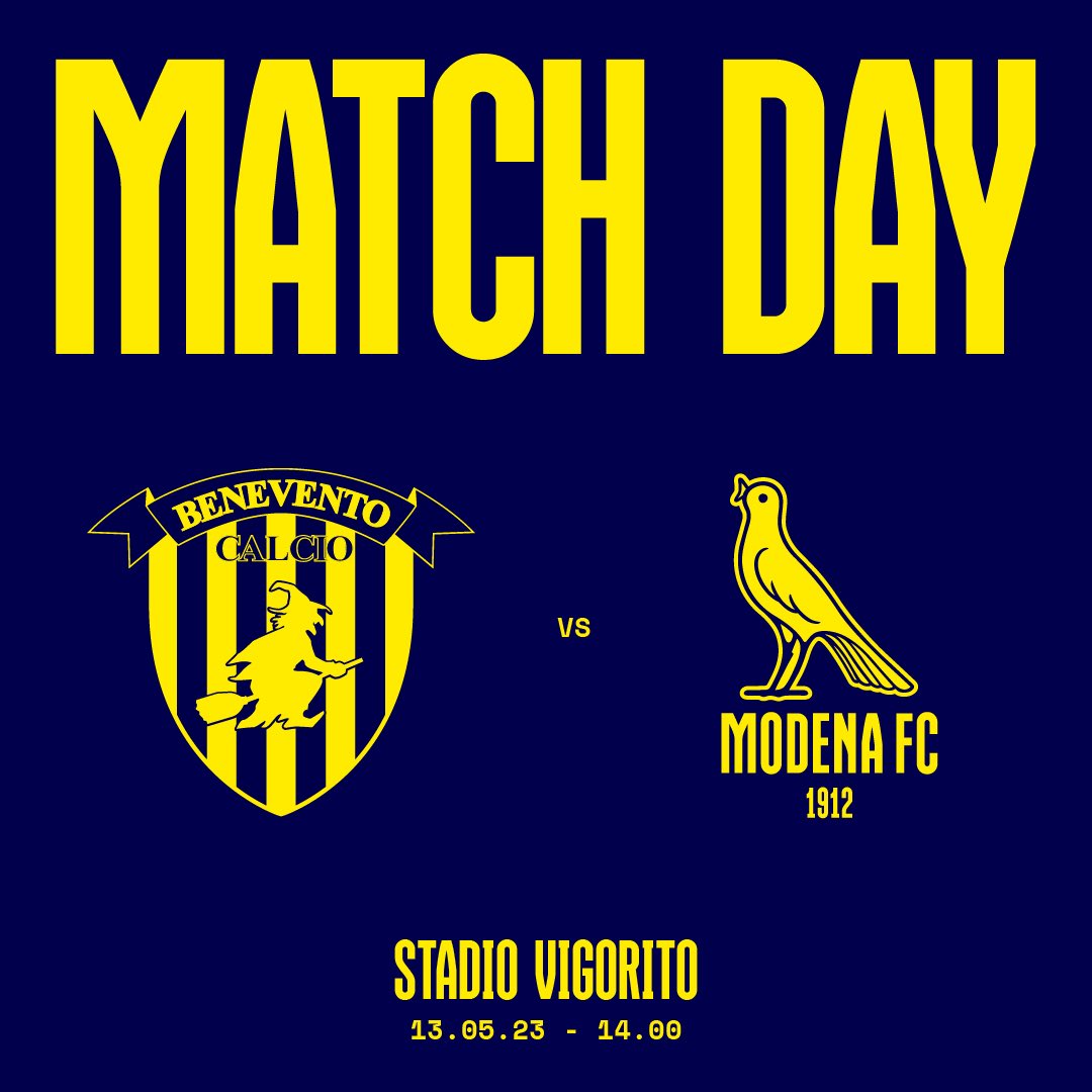 Modena_FC_1912's tweet photo. 🟡🔵 MATCHDAY ⚔️
🏆 #SerieBKT
🆚 @bncalcio
🏟 Vigorito
⌚️ 14.00
📺 #Sky #Dazn #Helbiz
#ForzaCanarini #daigialli #moDNA https://t.co/9HUqs9bwpw