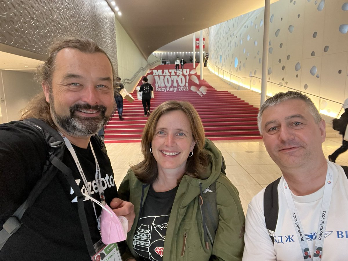 Michael Milewski (@saramic) on Twitter photo Talking IPFS ipfs.tech with <a href="/zh/">Stoyan Zhekov (@zh)</a> and <a href="/sjalex78/">Sarah Alexander</a> at #RubyKaigi #RubyKaigi2023 Talking IPFS ipfs.tech with <a href="/zh/">Stoyan Zhekov (@zh)</a> and <a href="/sjalex78/">Sarah Alexander</a> at #RubyKaigi #RubyKaigi2023