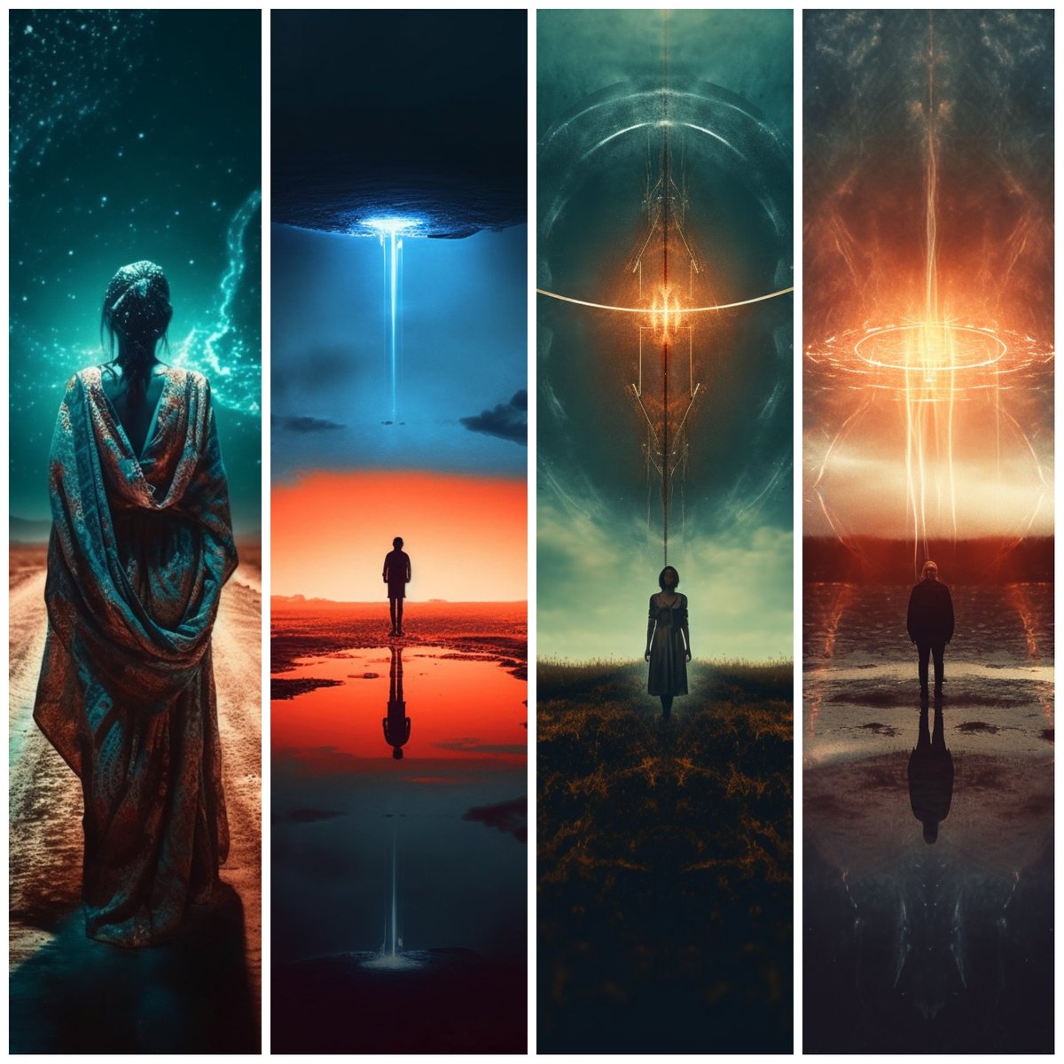 postmodernmaze's tweet photo. Twilight of Times / Psyonic Travelers #midjourny https://t.co/RQHsFkoUKL