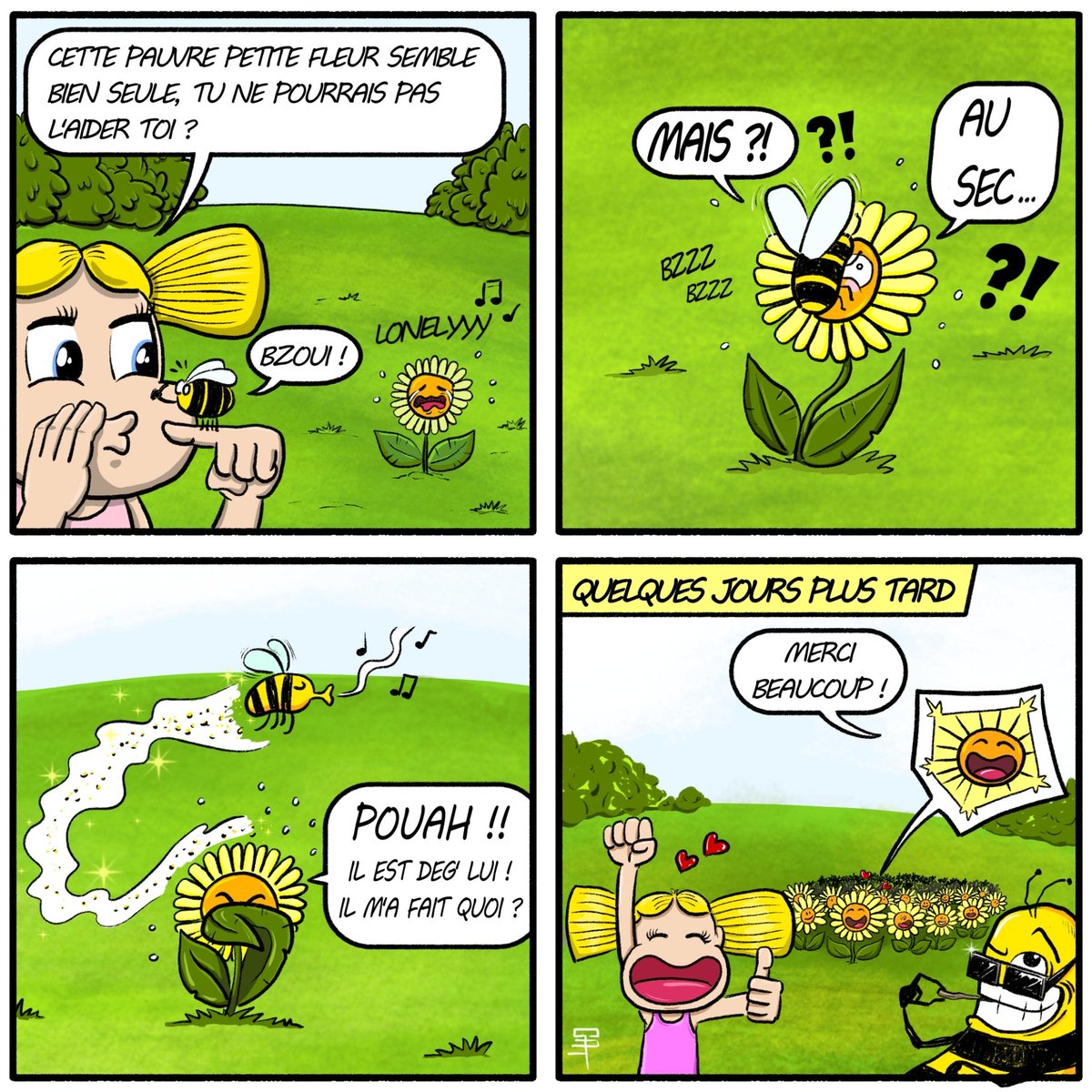 Protégeons les abeilles 🙏🐝
#gatgatz #abeilles #printemps #dessin #drawing #dessindujour #drawingoftheday #comicstrip #bandedessinée #fleurs